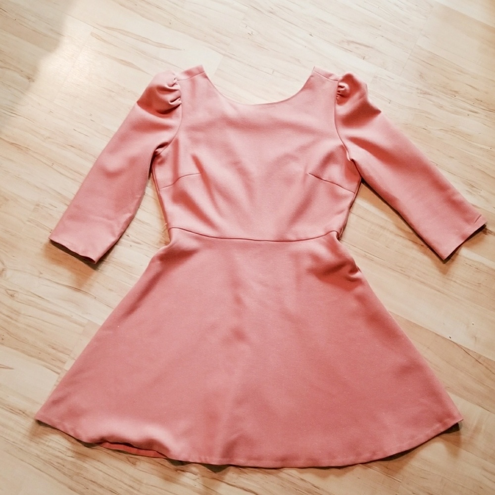 Dusty rose colored dress from Modcloth